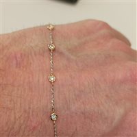 Bracciale Vidali Gioielli Donna in Oro bianco Zircone BROR-34 - BROR-34